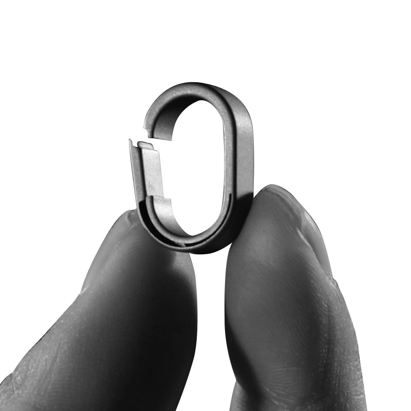 Quick release titanium alloy keychain connecting ring