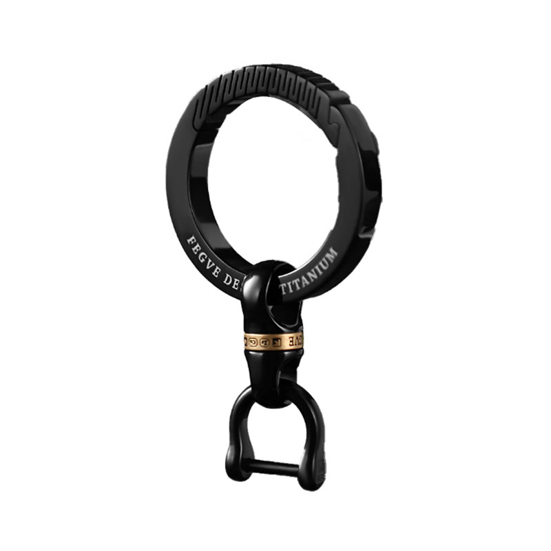 High end titanium alloy car keychain