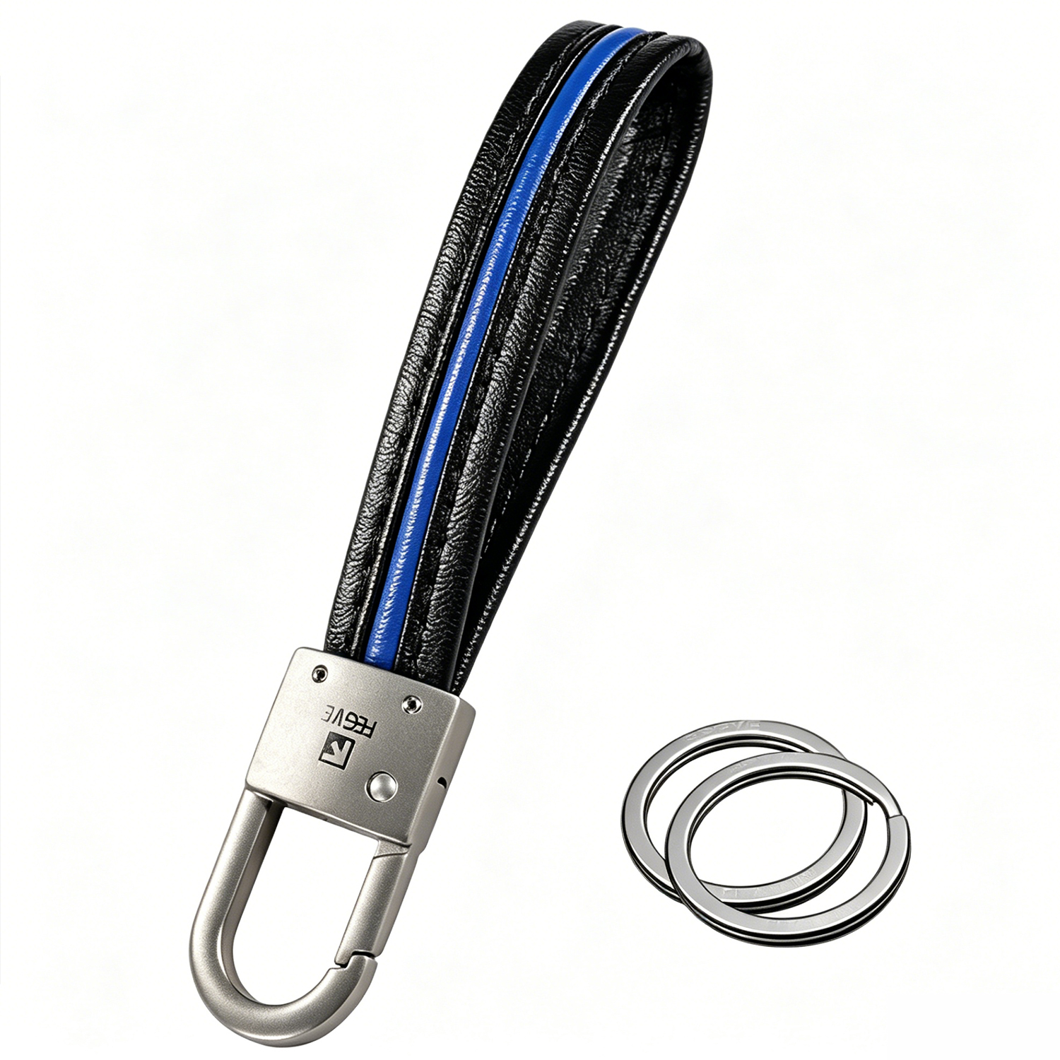 (Default Hong Kong Dollar) Fegve titanium alloy car belt keychain waist pendant buckle/titanium lock buckle