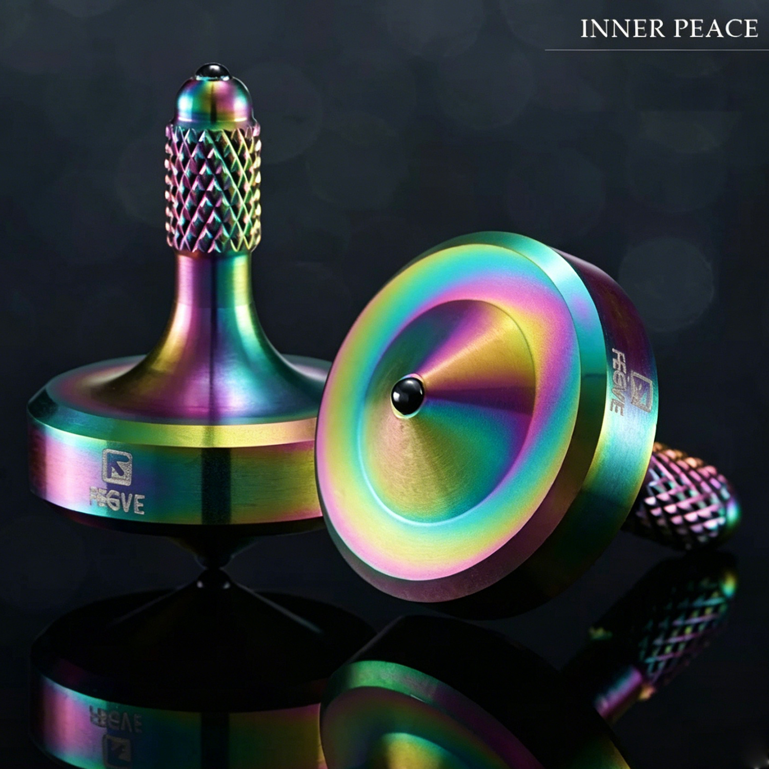 FEGVE Centering Handheld Gyroscope Stainless Steel Fingertip Gyroscope Adult EDC Toy - 图片 10