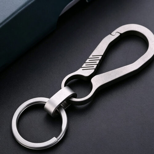 FEGVE/TI008 Titanium B Keychain Men's Titanium Alloy