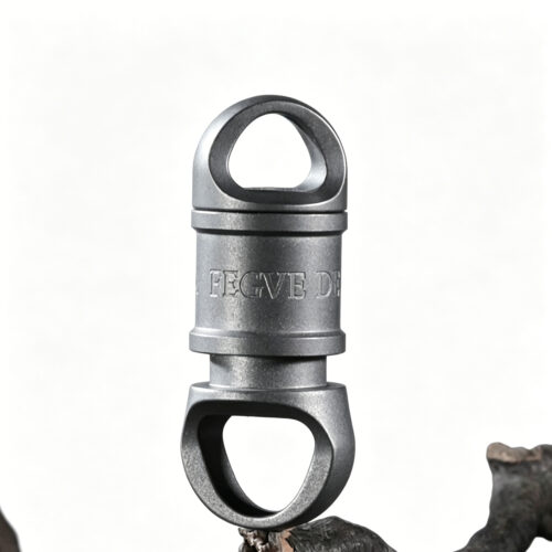 FEGVE titanium alloy keychain quick detachable universal joint hanging accessory