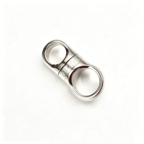 FEGVE PJ037F - Stainless steel capsule capsule universal joint keychain accessory that can rotate 360 degrees