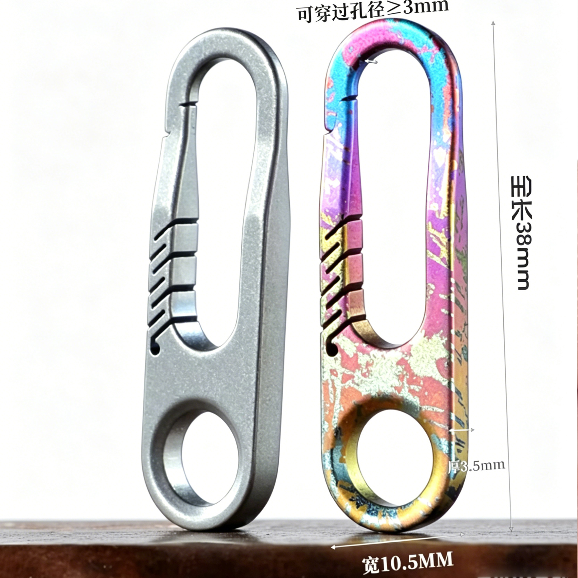 (Default Hong Kong Dollar) Fegve's new titanium alloy clothing replacement metal detachable zipper head accessories universal zipper sheet decoration package zipper lock head - 图片 5