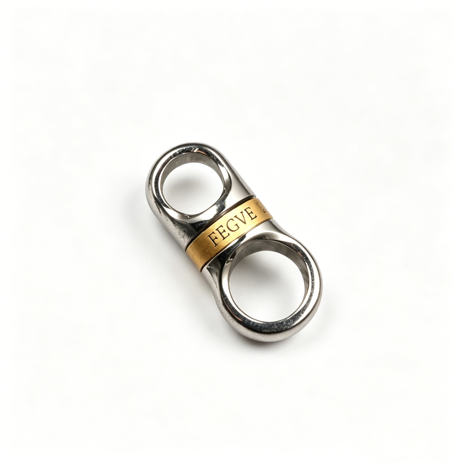 FEGVE / PJ037F - Titanium inlaid copper capsule universal joint keychain accessory can rotate 360 degrees