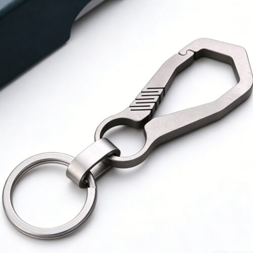 FEGVE/TI004 Titanium A Keychain Men's Titanium Alloy