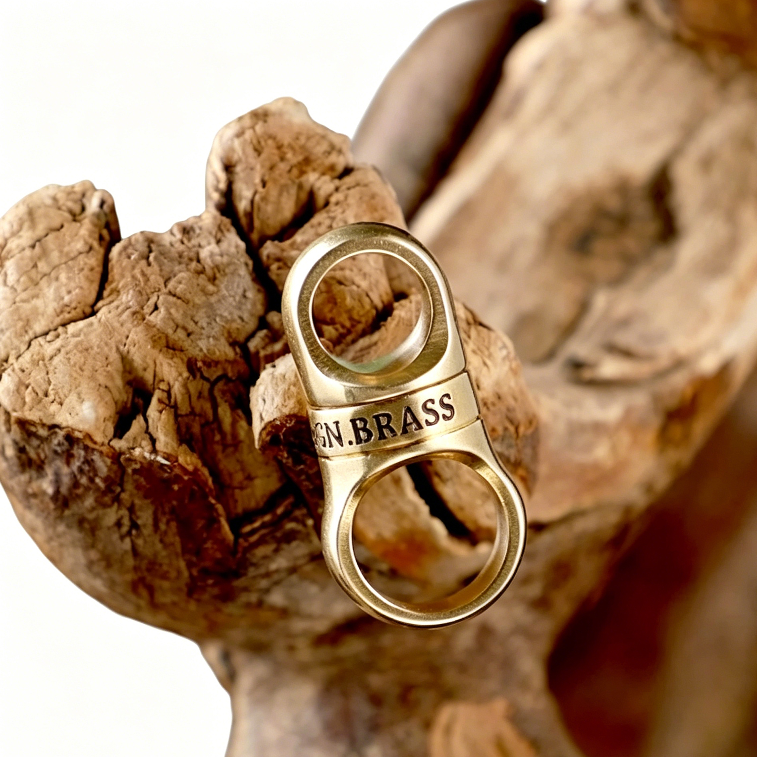 FEGVE / PJ037F - Titanium inlaid copper capsule universal joint keychain accessory can rotate 360 degrees - 图片 3