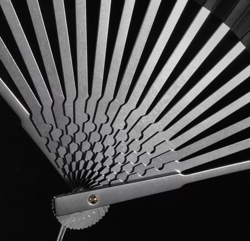 (Default Hong Kong Dollar) FEGVE Titanium Qinfang small exhaust outlet carbon fiber version - yellow fan surface - 图片 4