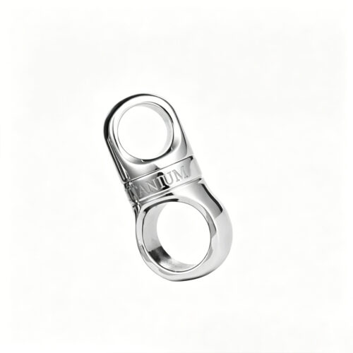 FEGVE PJ037F - Titanium alloy capsule universal joint keychain accessory can rotate 360 degrees