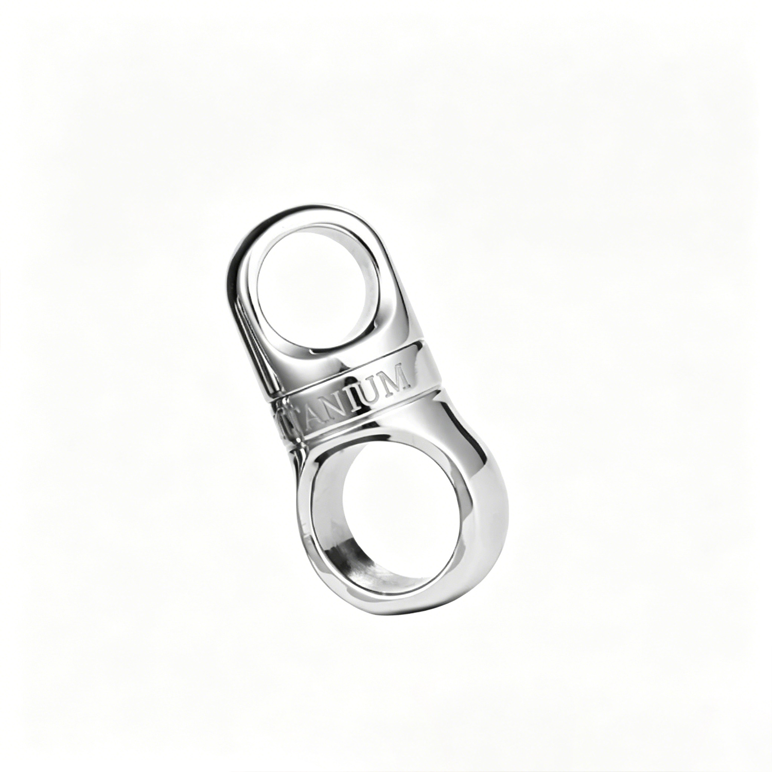 FEGVE PJ037F - Titanium alloy capsule universal joint keychain accessory can rotate 360 degrees