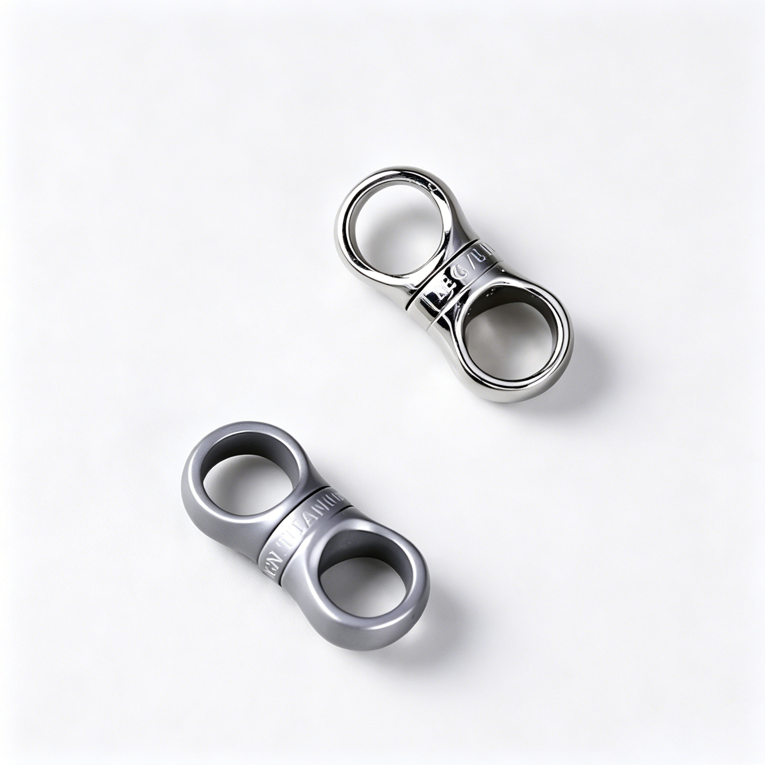 Fegve titanium alloy rotating universal joint connecting keychain accessories(glossy) - 图片 5