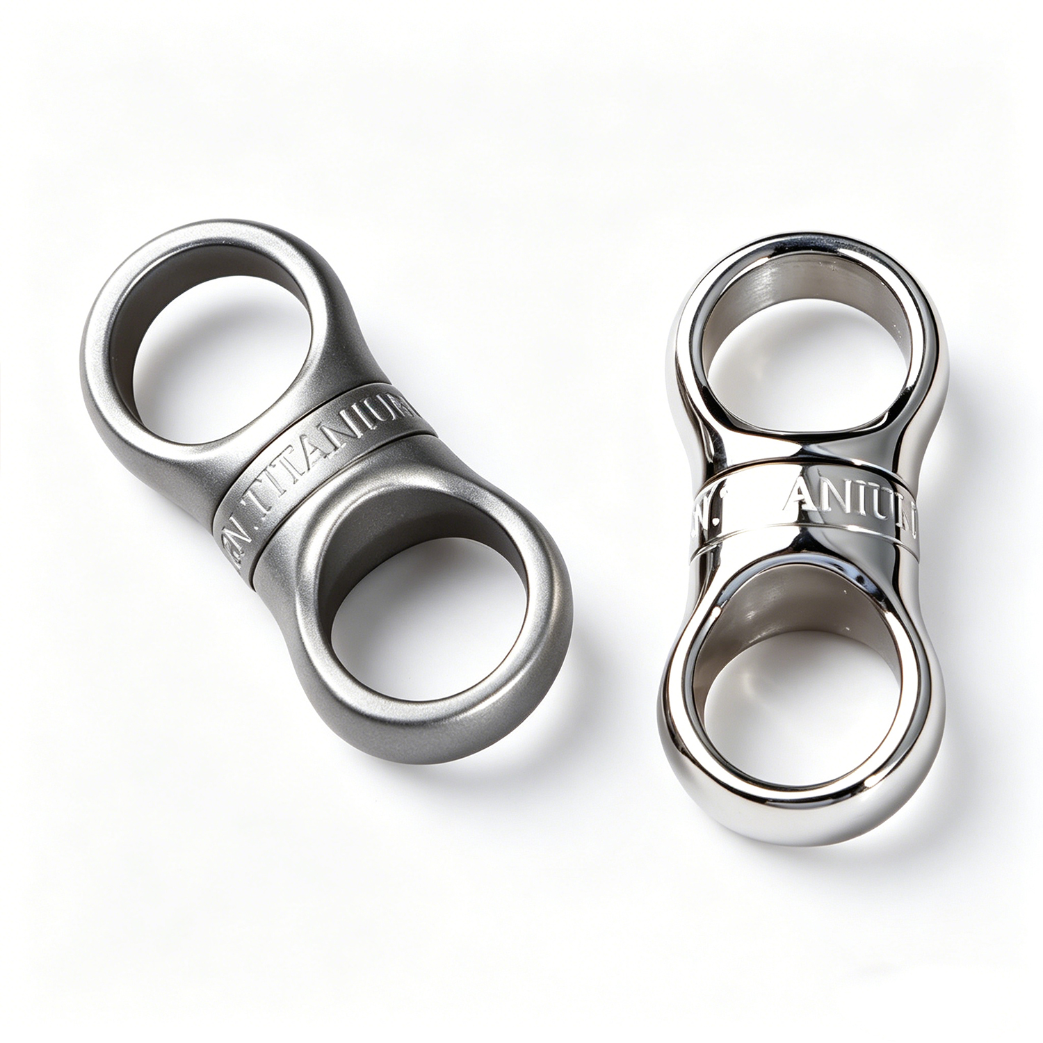 Fegve titanium alloy rotating universal joint connecting keychain accessories(glossy) - 图片 4