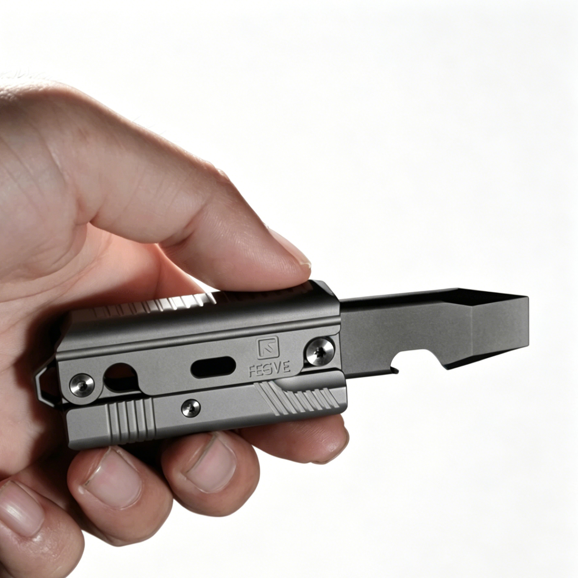 (Default Hong Kong Dollar) Fegve EDC E296 Gun Push Multi-functional Pry Bar Radish knife - 图片 6