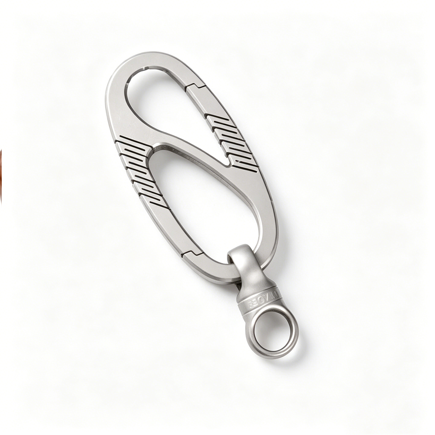 Fegve titanium alloy rotating universal joint connecting keychain accessories(glossy) - 图片 3
