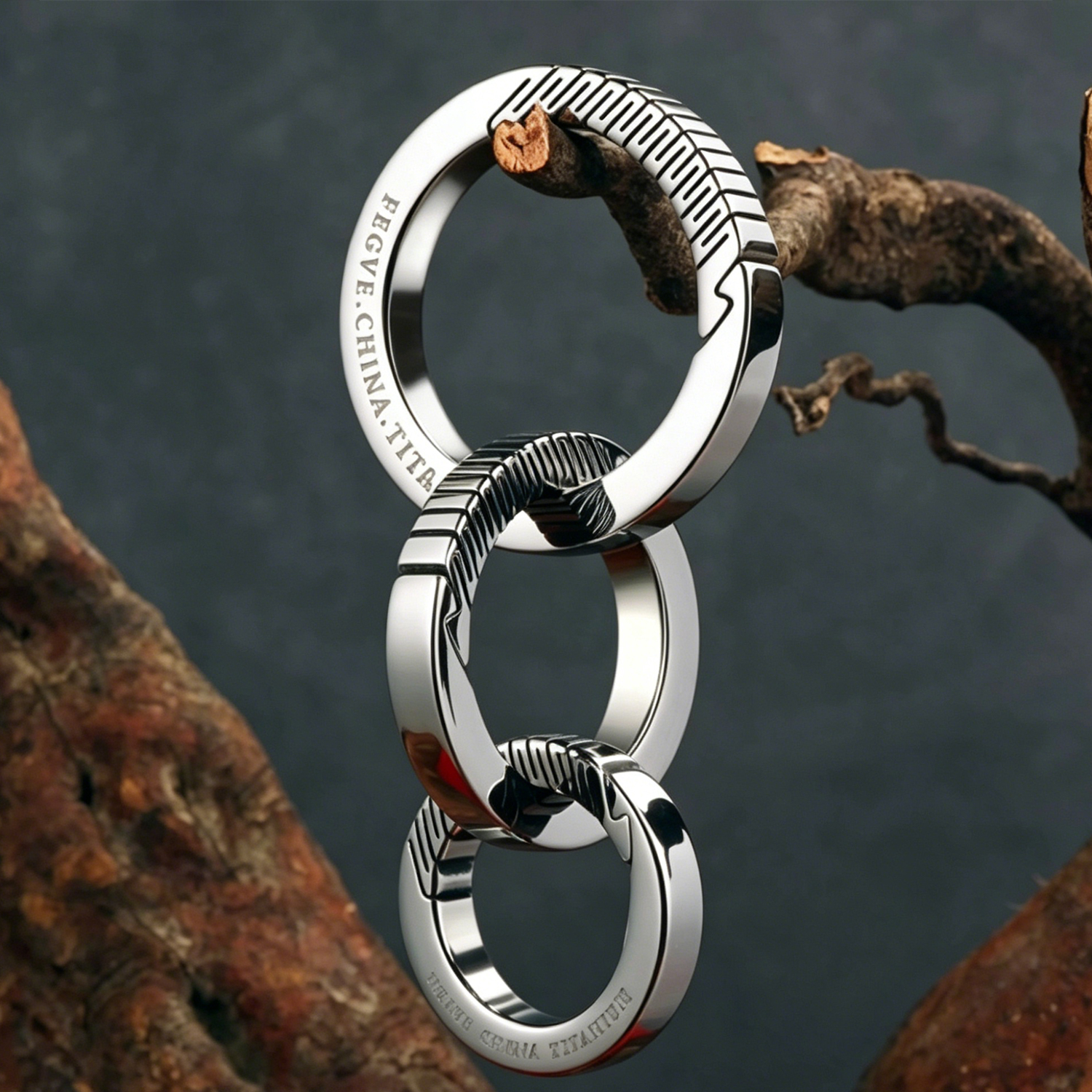 (Default Hong Kong Dollar) Fegve titanium alloy keychain waist pendant - 图片 10