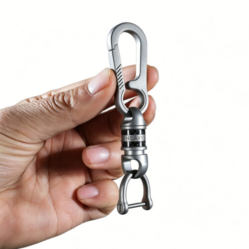 FEGVE titanium alloy keychain PJ037FC Titanium Carbon Fiber - Quick Release Matte Capsule 3.0 Upgraded Version