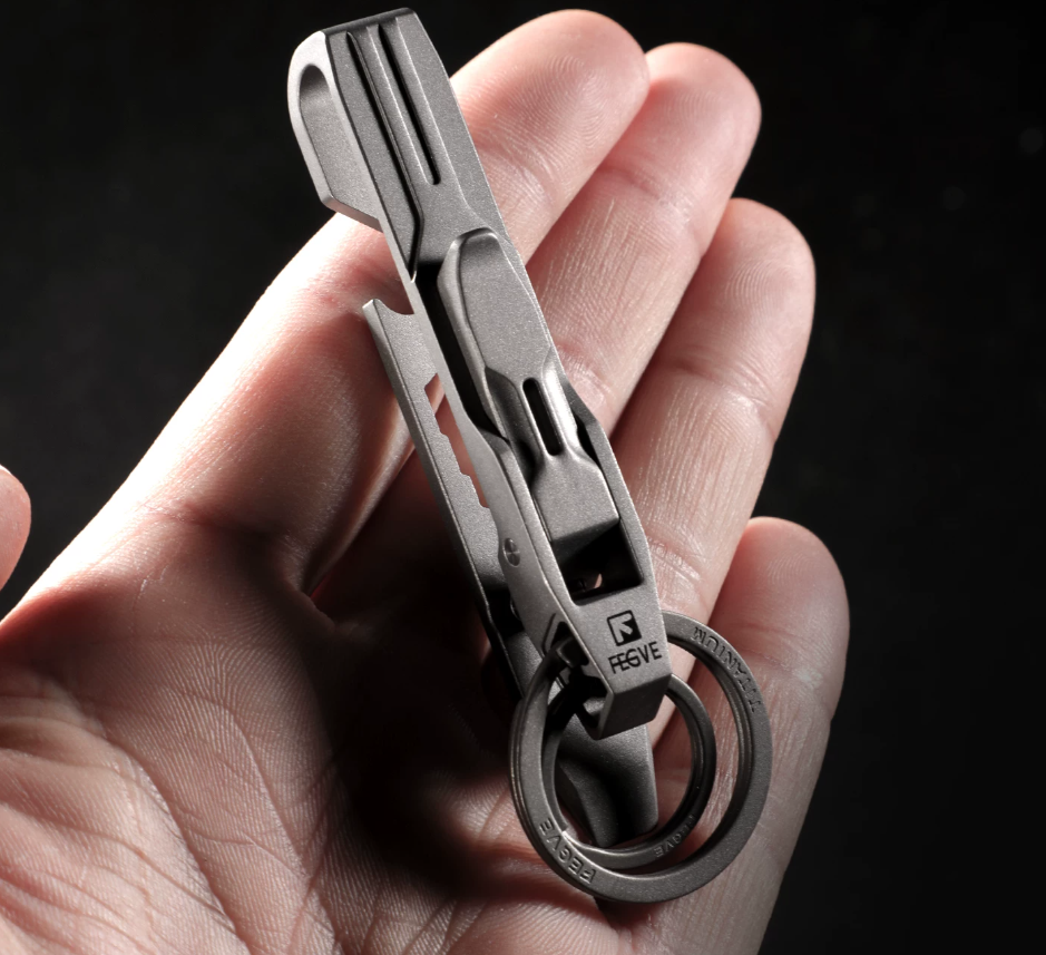 (Default Hong Kong Dollar) FEGVE titanium alloy multifunctional keychain - 图片 5