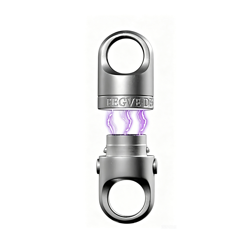 (Default Hong Kong Dollar) FEGVE new titanium alloy magnetic quick release key button female buckle rotatable universal joint connection push-pull buckle PJ037FE press magnetic quick release capsule - 图片 6