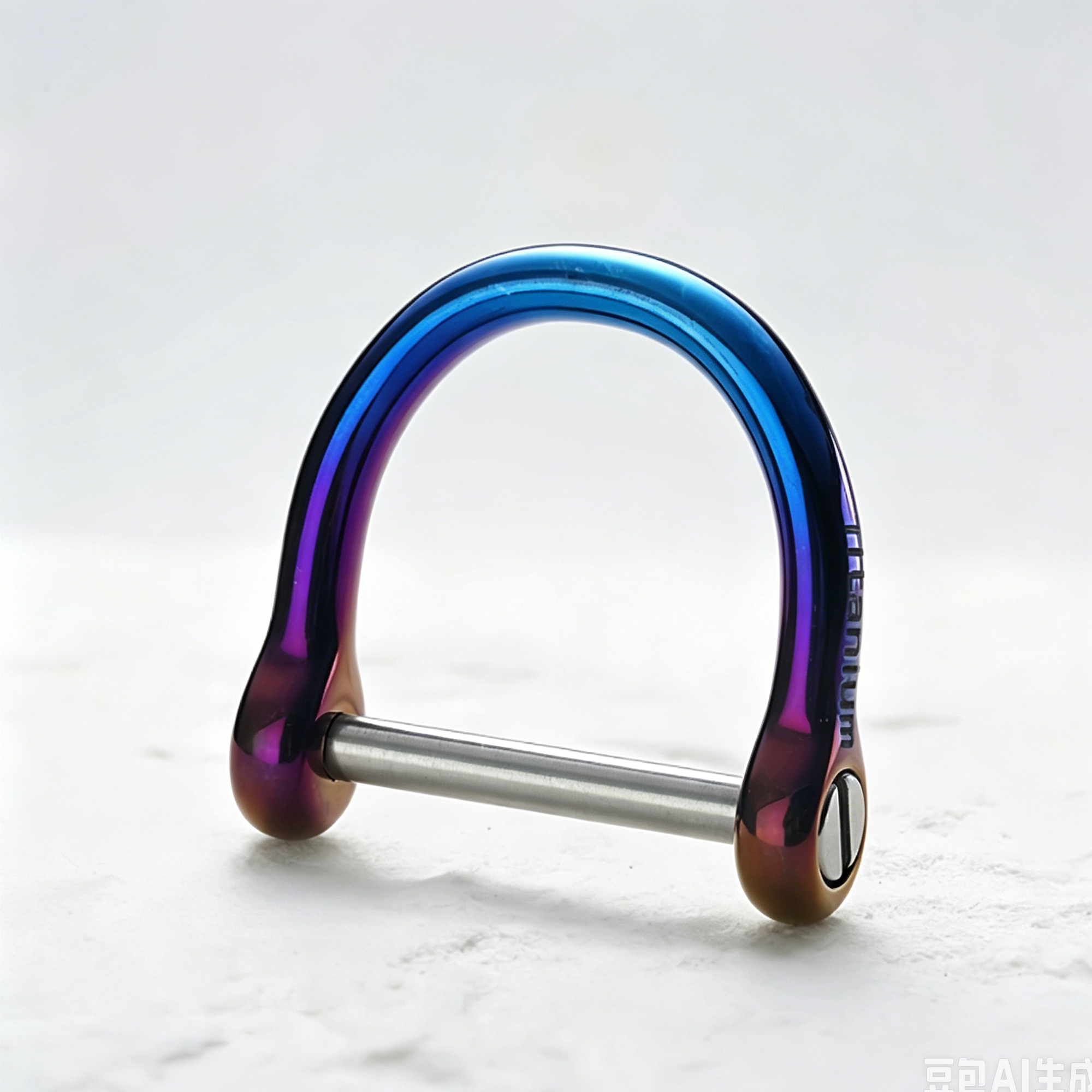 (Default Hong Kong Dollar) Fegve Titanium Alloy Crystal Horseshoe Buckle Bright Blue Gold Purple Silver (Inner Diameter 9MM 13MM 17MM 21MM) - 图片 2