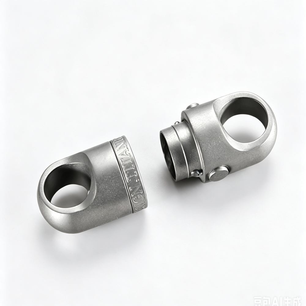 (Default Hong Kong Dollar) FEGVE new titanium alloy magnetic quick release key button female buckle rotatable universal joint connection push-pull buckle PJ037FE press magnetic quick release capsule - 图片 5