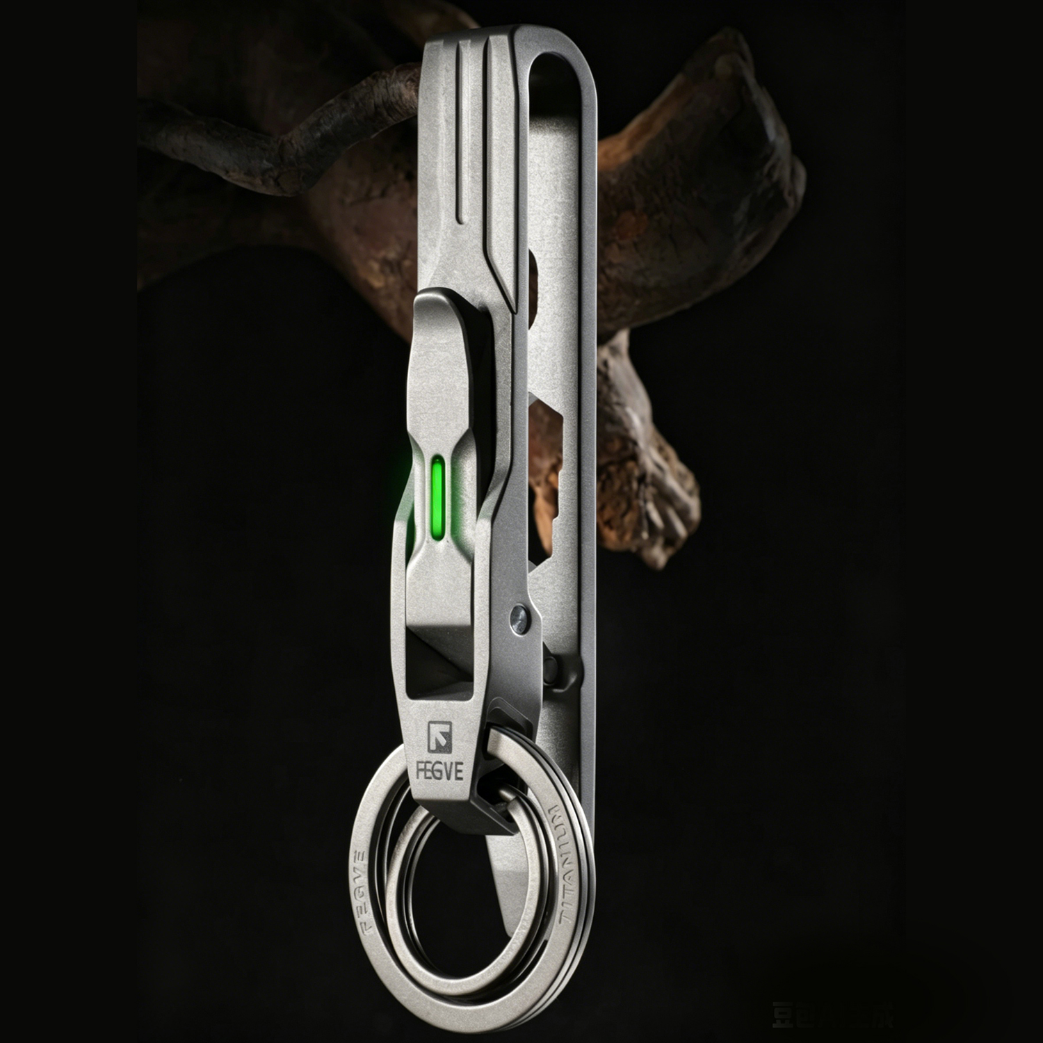 (Default Hong Kong Dollar) FEGVE titanium alloy multifunctional keychain - 图片 3