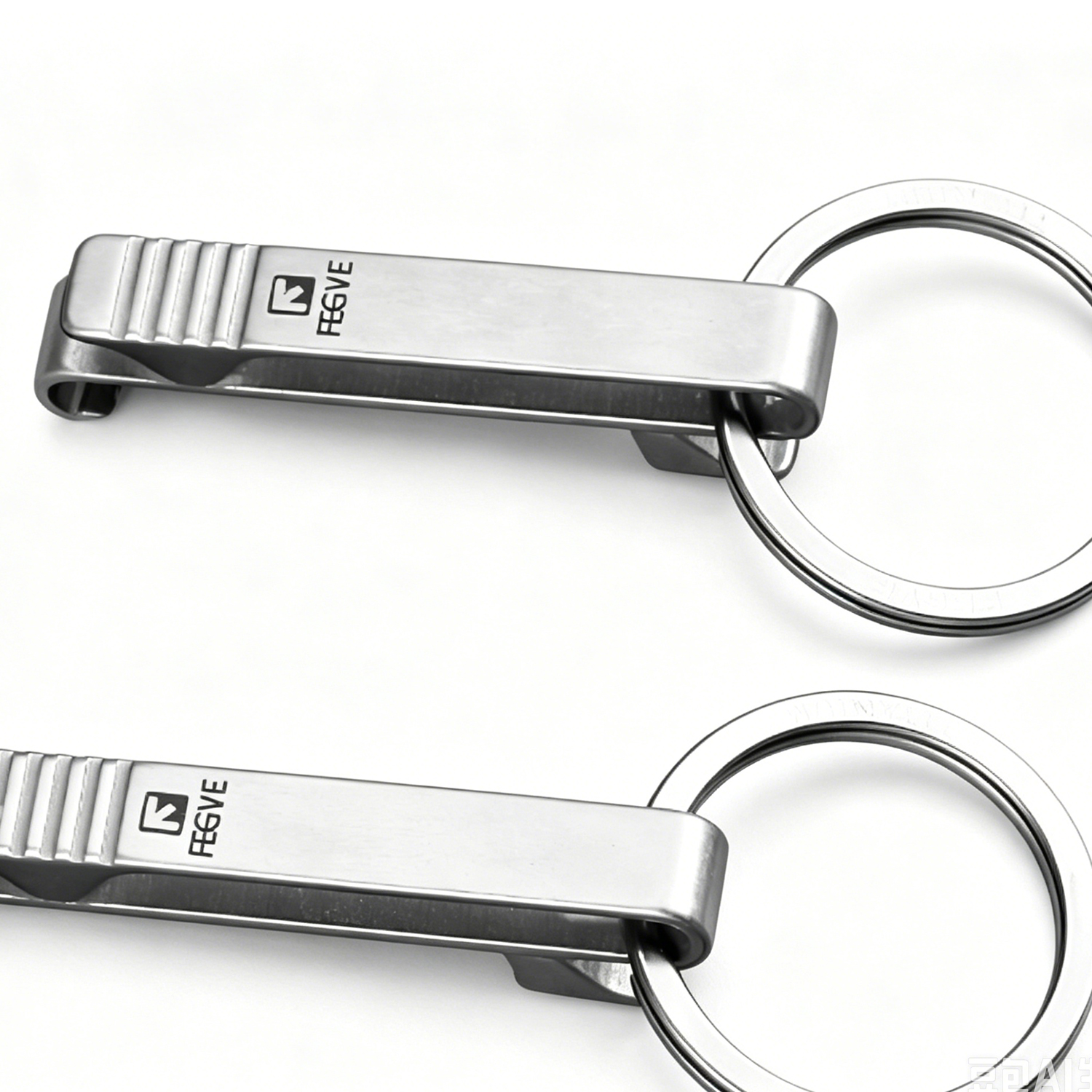 FEGVE Titanium Alloy Keychain Men's Belt Wearing Hanging Keychain TI032A -- Titanium Insert Port - 图片 6