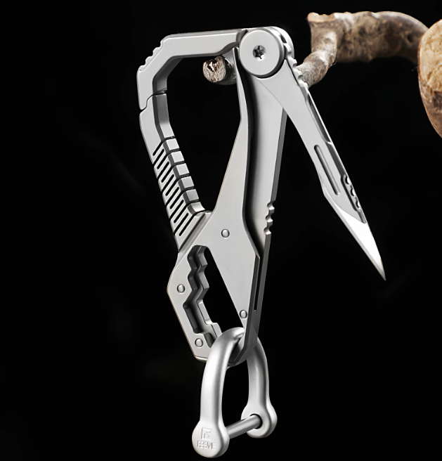 (Default Hong Kong Dollar) FEGVE titanium alloy multifunctional keychain - 图片 6