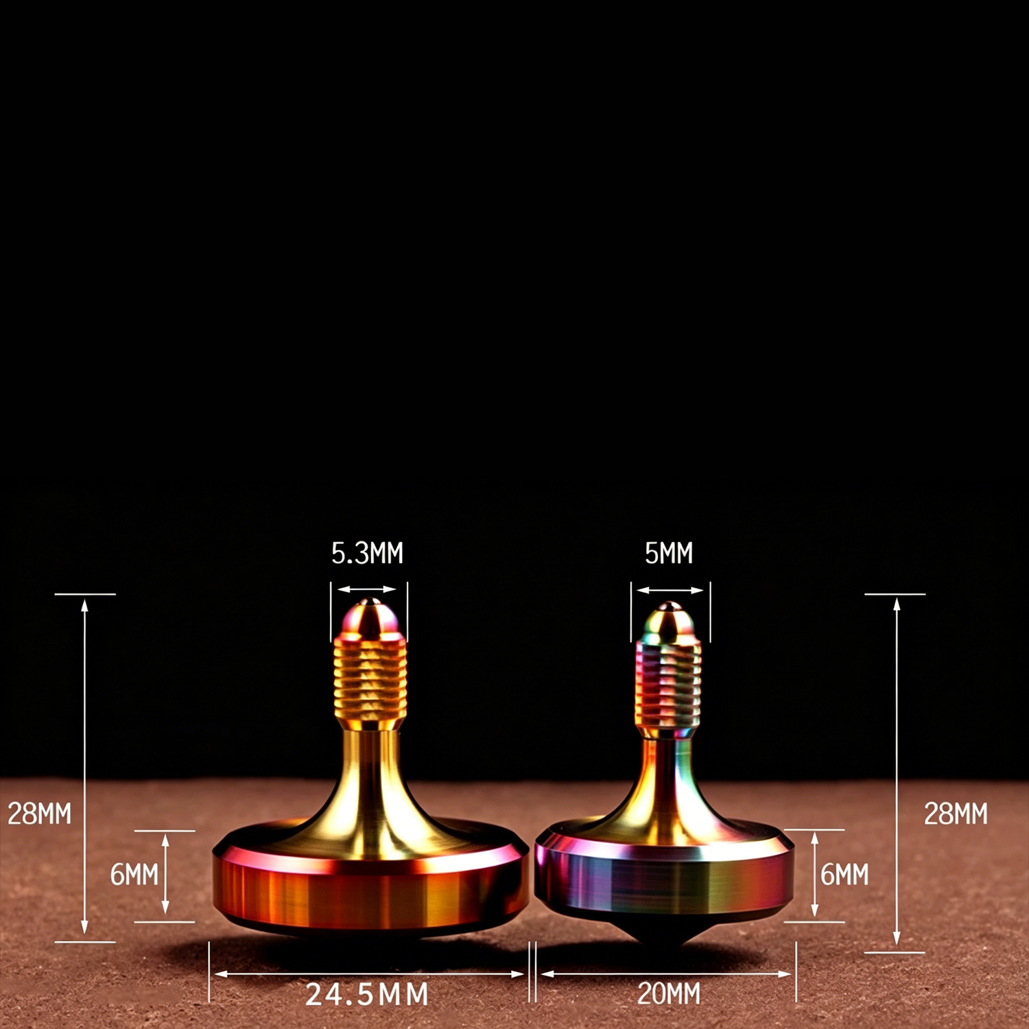 FEGVE Centering Handheld Gyroscope Stainless Steel Fingertip Gyroscope Adult EDC Toy - 图片 7