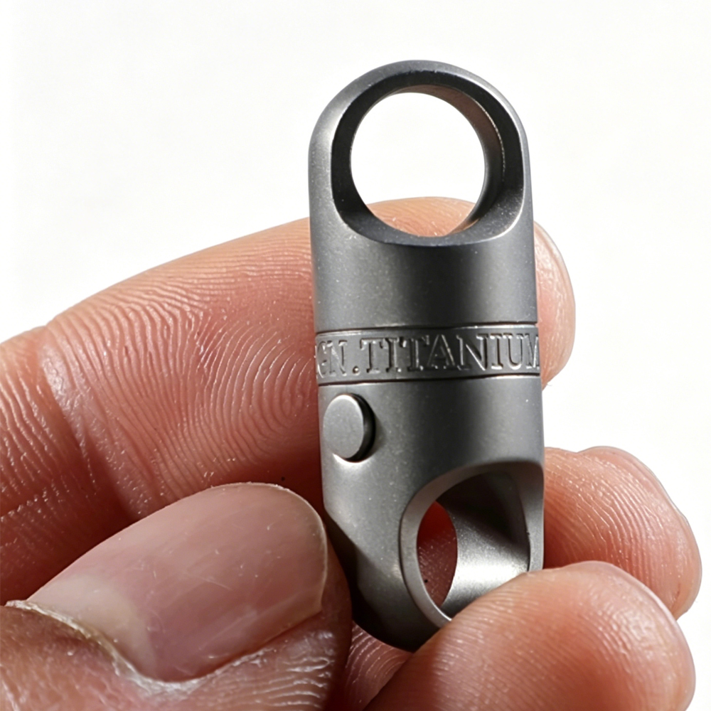 (Default Hong Kong Dollar) FEGVE new titanium alloy magnetic quick release key button female buckle rotatable universal joint connection push-pull buckle PJ037FE press magnetic quick release capsule - 图片 4