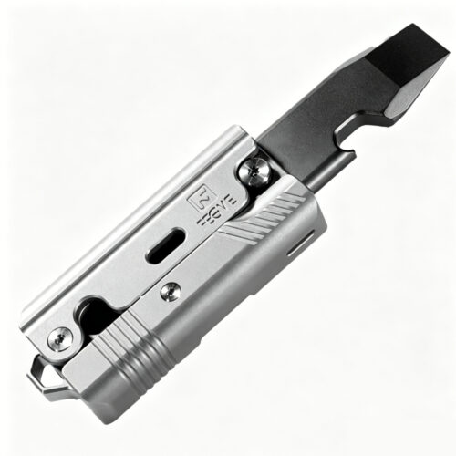 (Default Hong Kong Dollar) Fegve EDC E296 Gun Push Multi-functional Pry Bar Radish knife