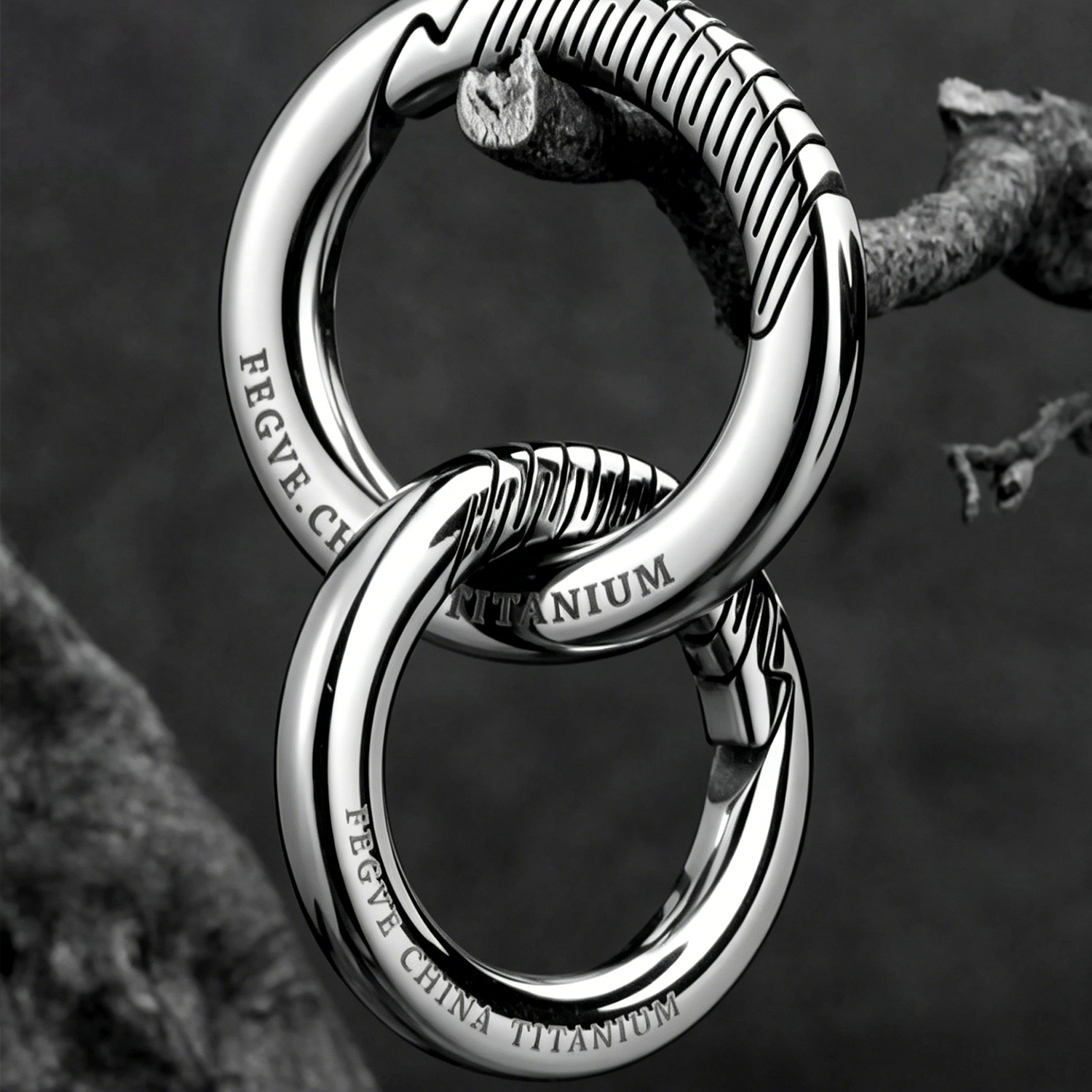 (Default Hong Kong Dollar) Fegve titanium alloy keychain waist pendant - 图片 7