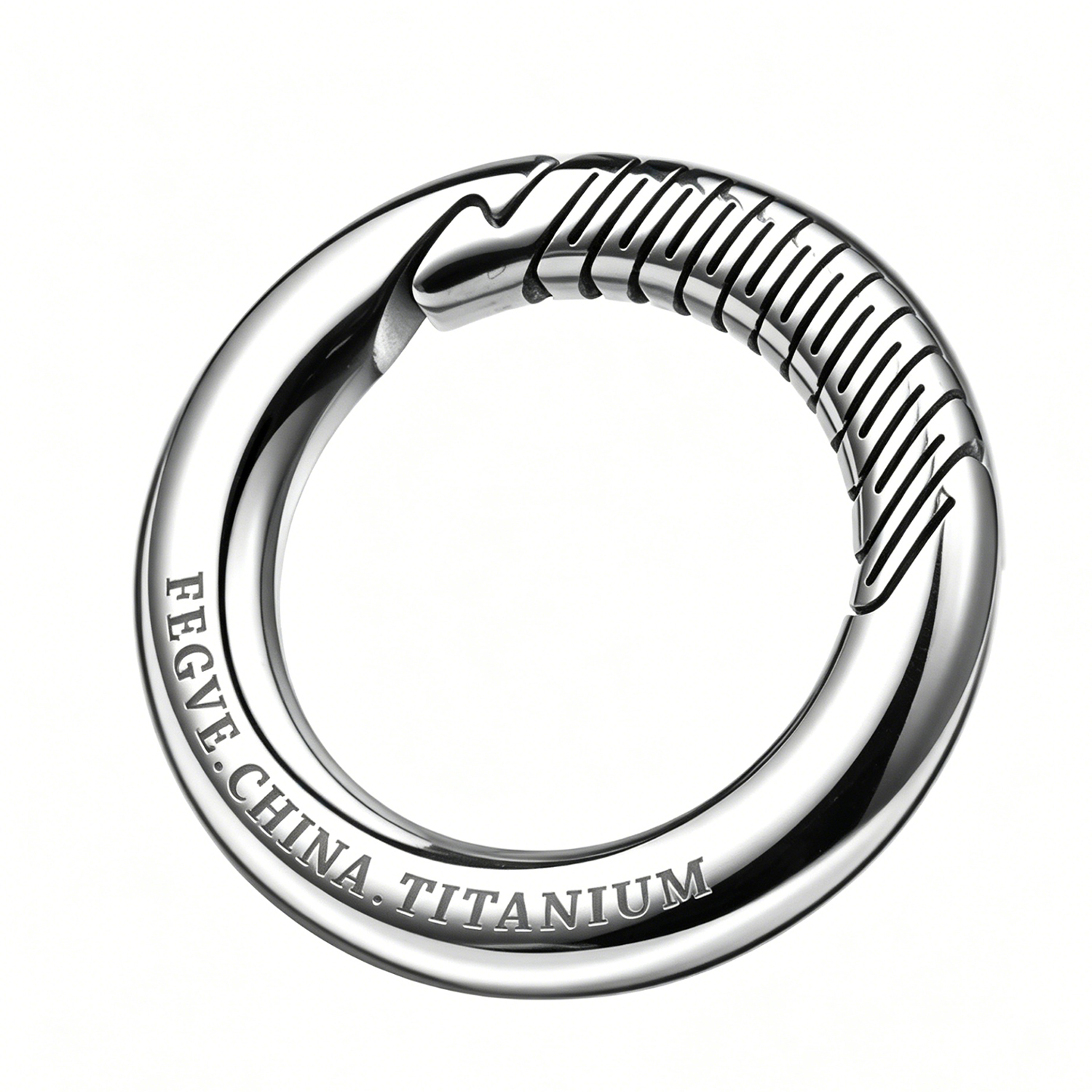 (Default Hong Kong Dollar) Fegve titanium alloy keychain waist pendant