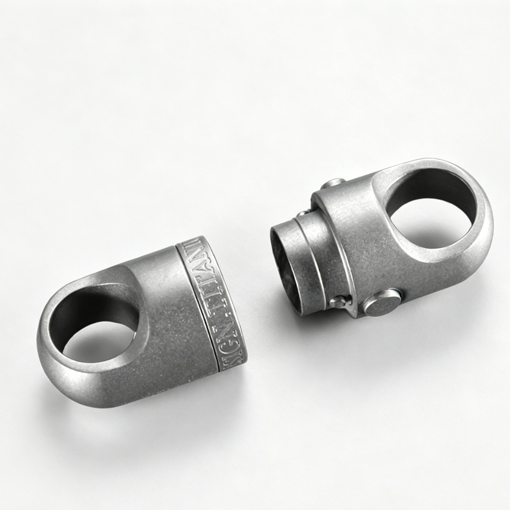 (Default Hong Kong Dollar) FEGVE new titanium alloy magnetic quick release key button female buckle rotatable universal joint connection push-pull buckle PJ037FE press magnetic quick release capsule