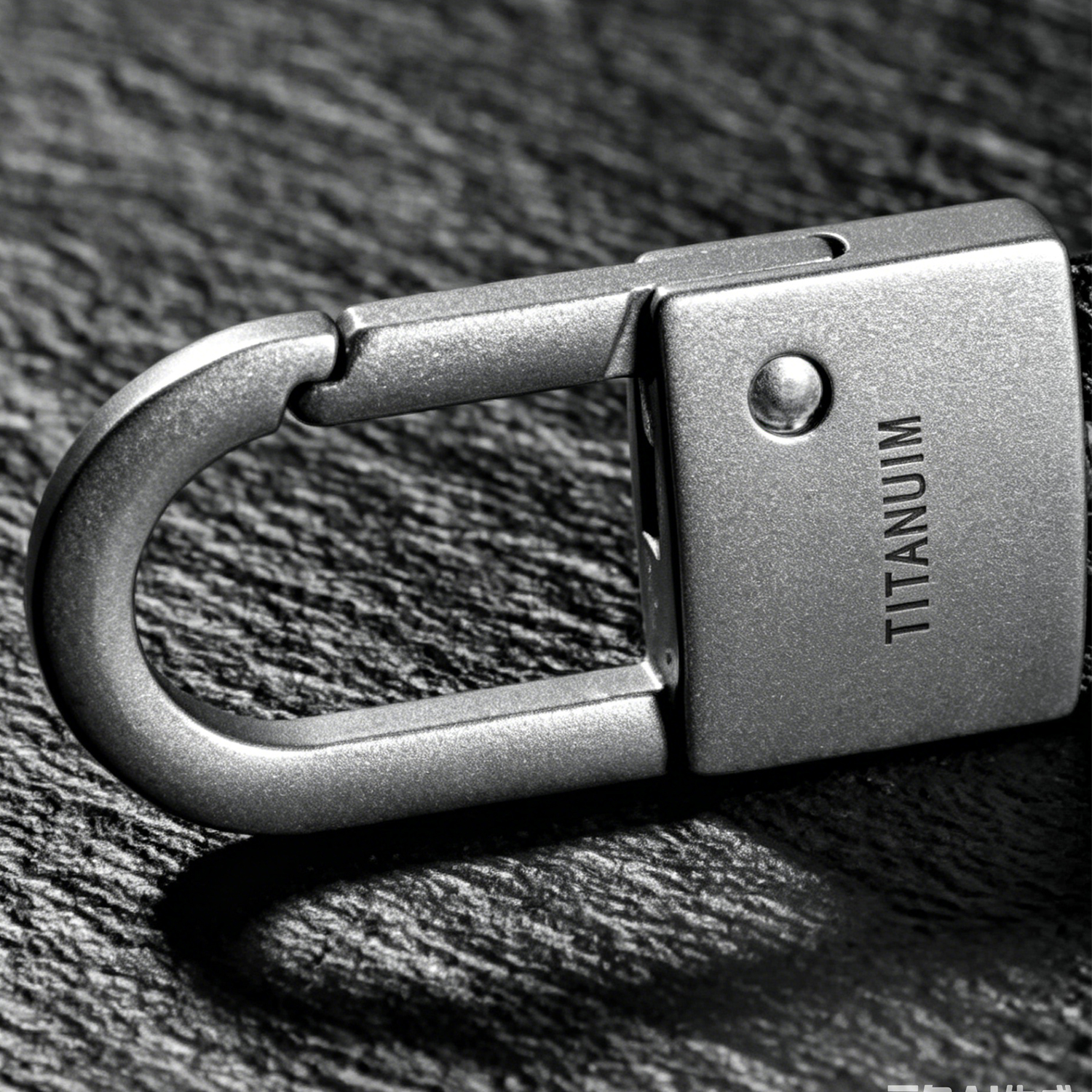 (Default Hong Kong Dollar) Fegve titanium alloy car belt keychain waist pendant buckle/titanium lock buckle - 图片 6
