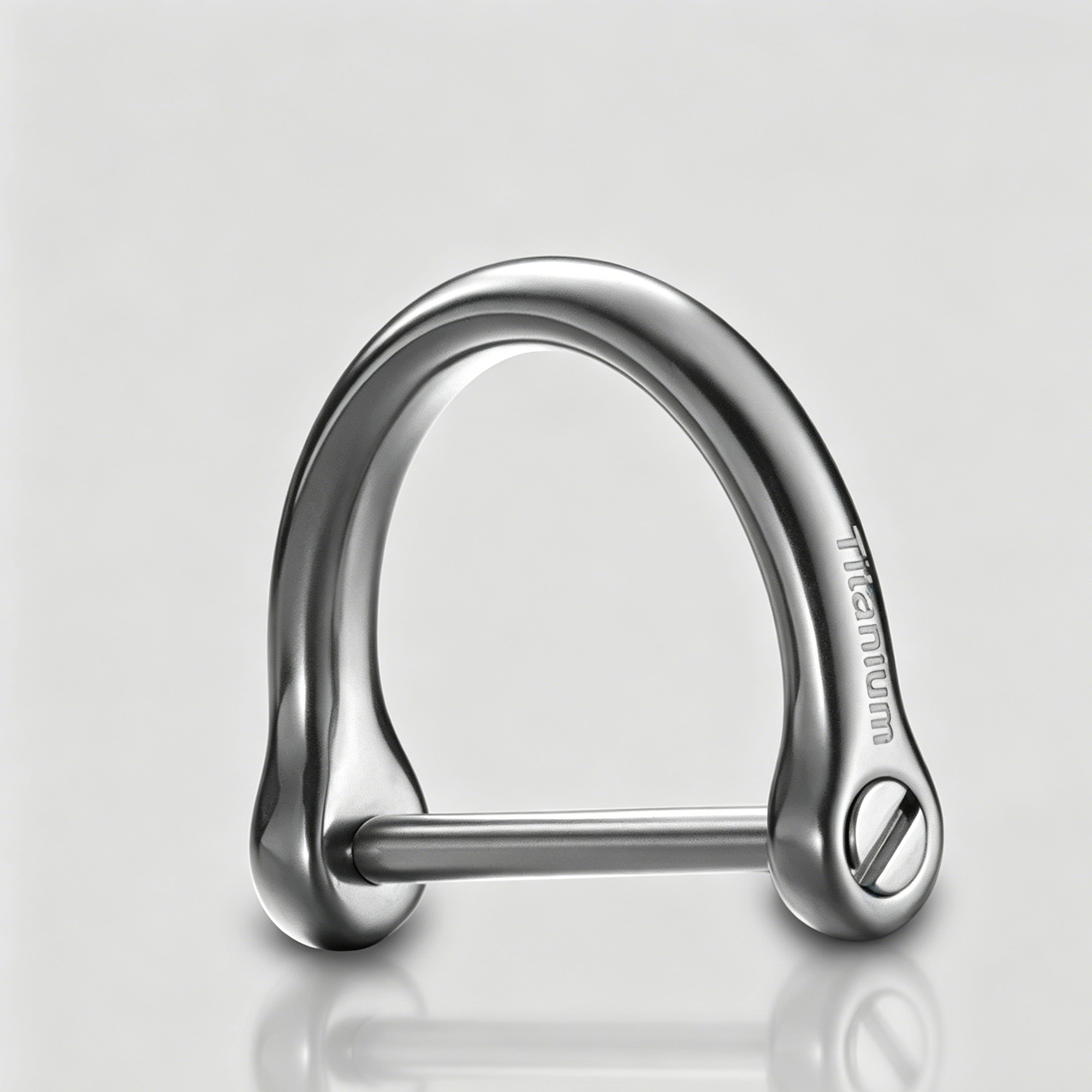 (Default Hong Kong Dollar) Fegve titanium alloy, titanium alloy crystal horseshoe buckle titanium alloy, original color bright surface, blue, gold, purple, silver (inner diameter 9MM, 13MM, 17MM, 21MM)