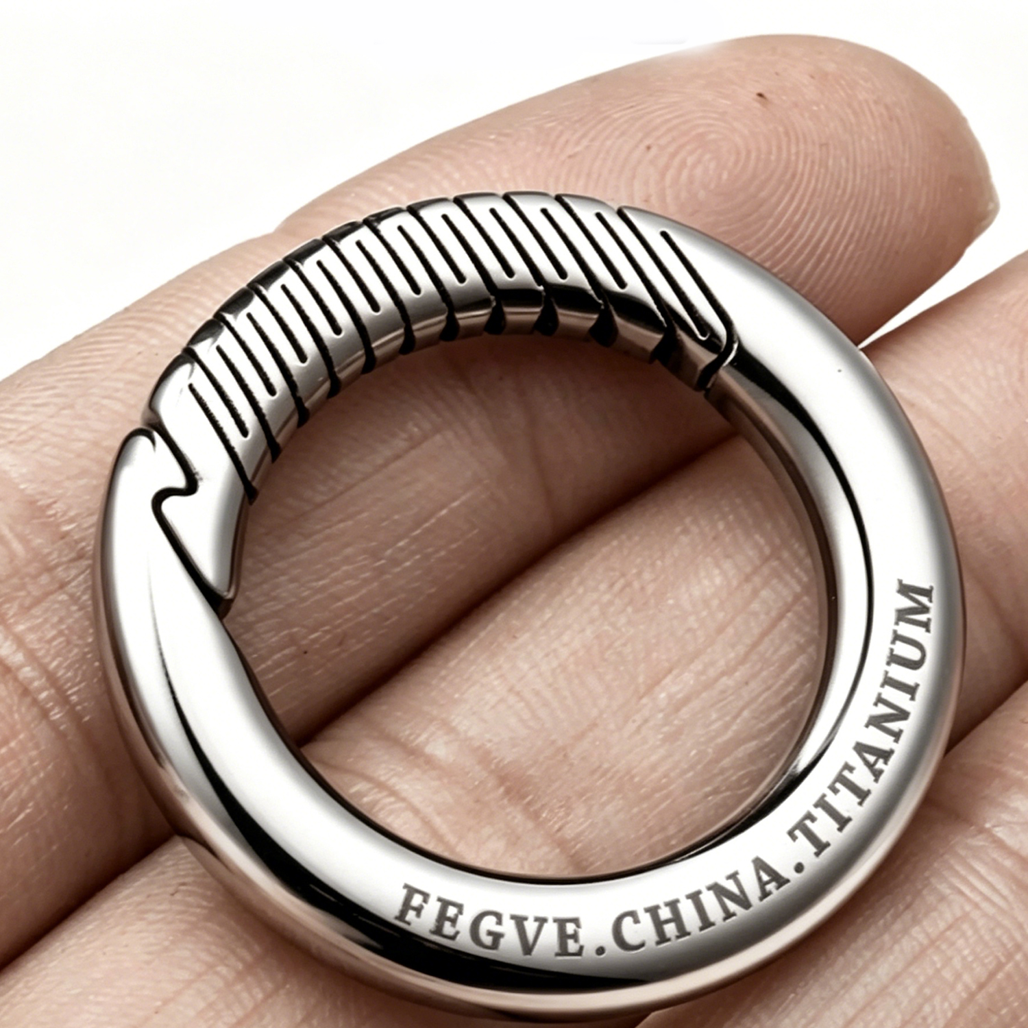 (Default Hong Kong Dollar) Fegve titanium alloy keychain waist pendant - 图片 5