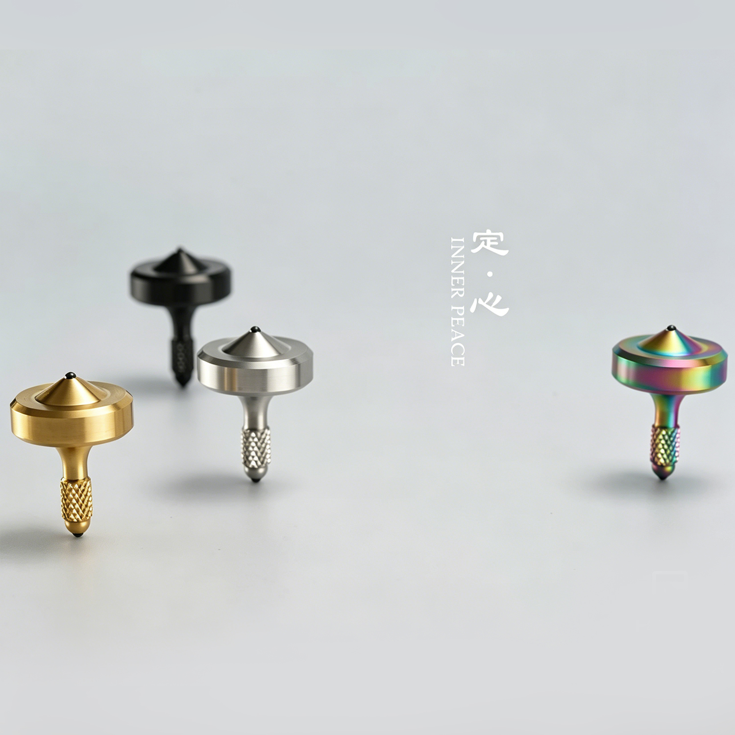 FEGVE Centering Handheld Gyroscope Stainless Steel Fingertip Gyroscope Adult EDC Toy - 图片 3