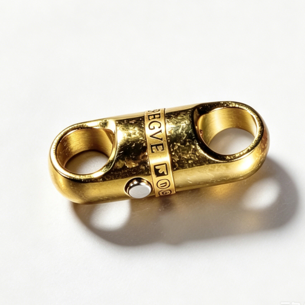 (Default Hong Kong Dollar) Fegve's new titanium inlaid copper PJ037FL-12 Gold Ice Crystal Titanium Inlaid Copper Magnetic Quick Disassembly - 图片 4