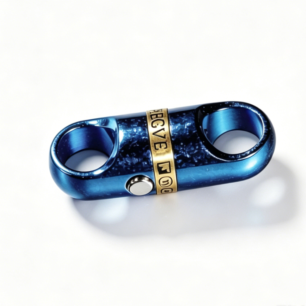 (Default Hong Kong Dollar) Fegve's new titanium inlaid copper PJ037FL-12 Gold Ice Crystal Titanium Inlaid Copper Magnetic Quick Disassembly - 图片 3