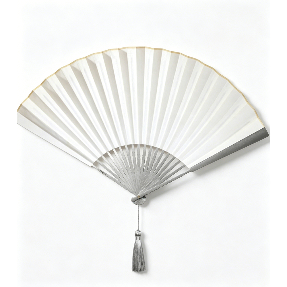 (Default Hong Kong Dollar) FEGVE Wendao Titanium Folding Fan Wave pattern flipping with a white fan surface