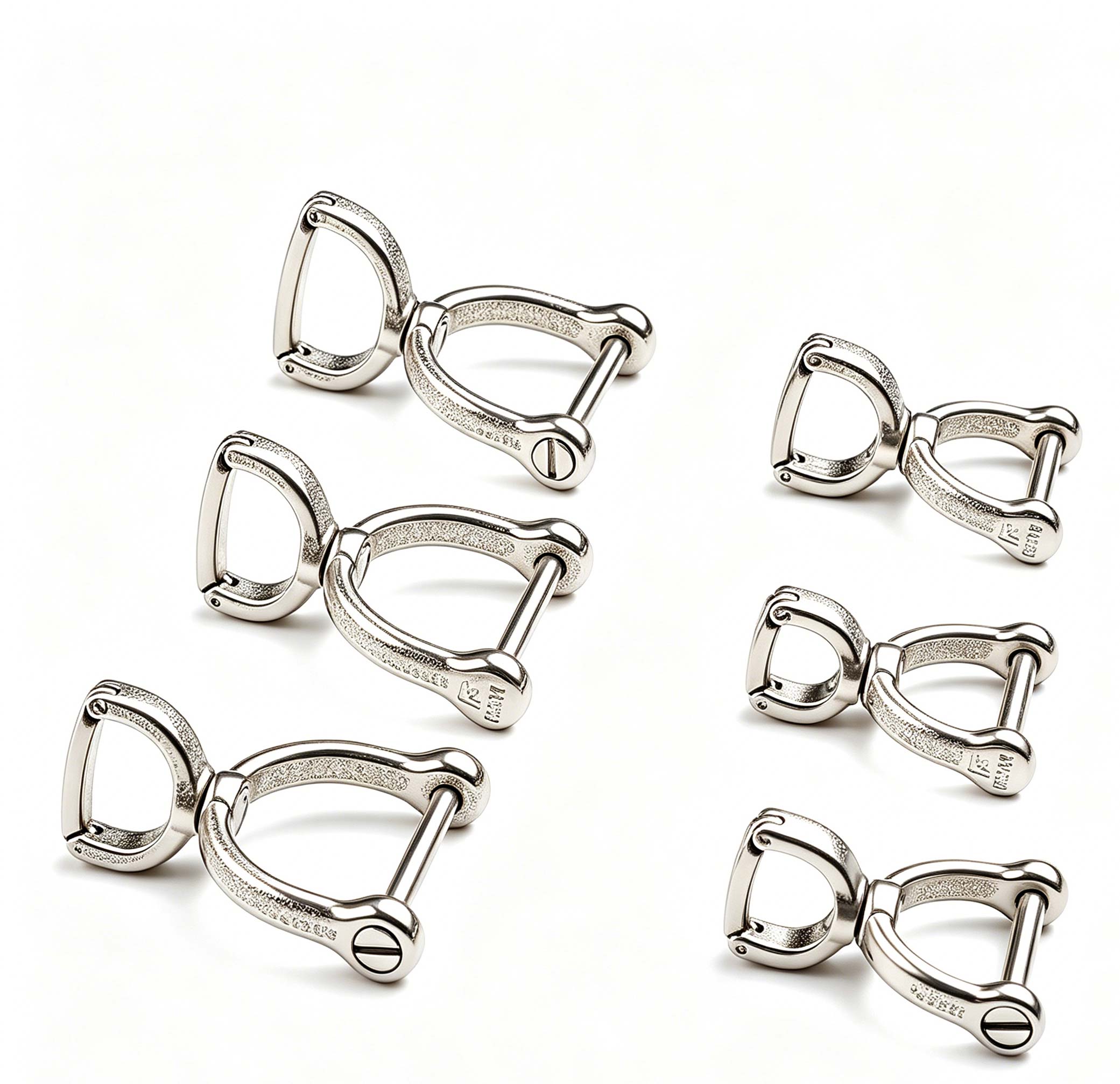 (Default Hong Kong Dollar) FEGVE stainless steel rotating horseshoe buckle/accessory buckle