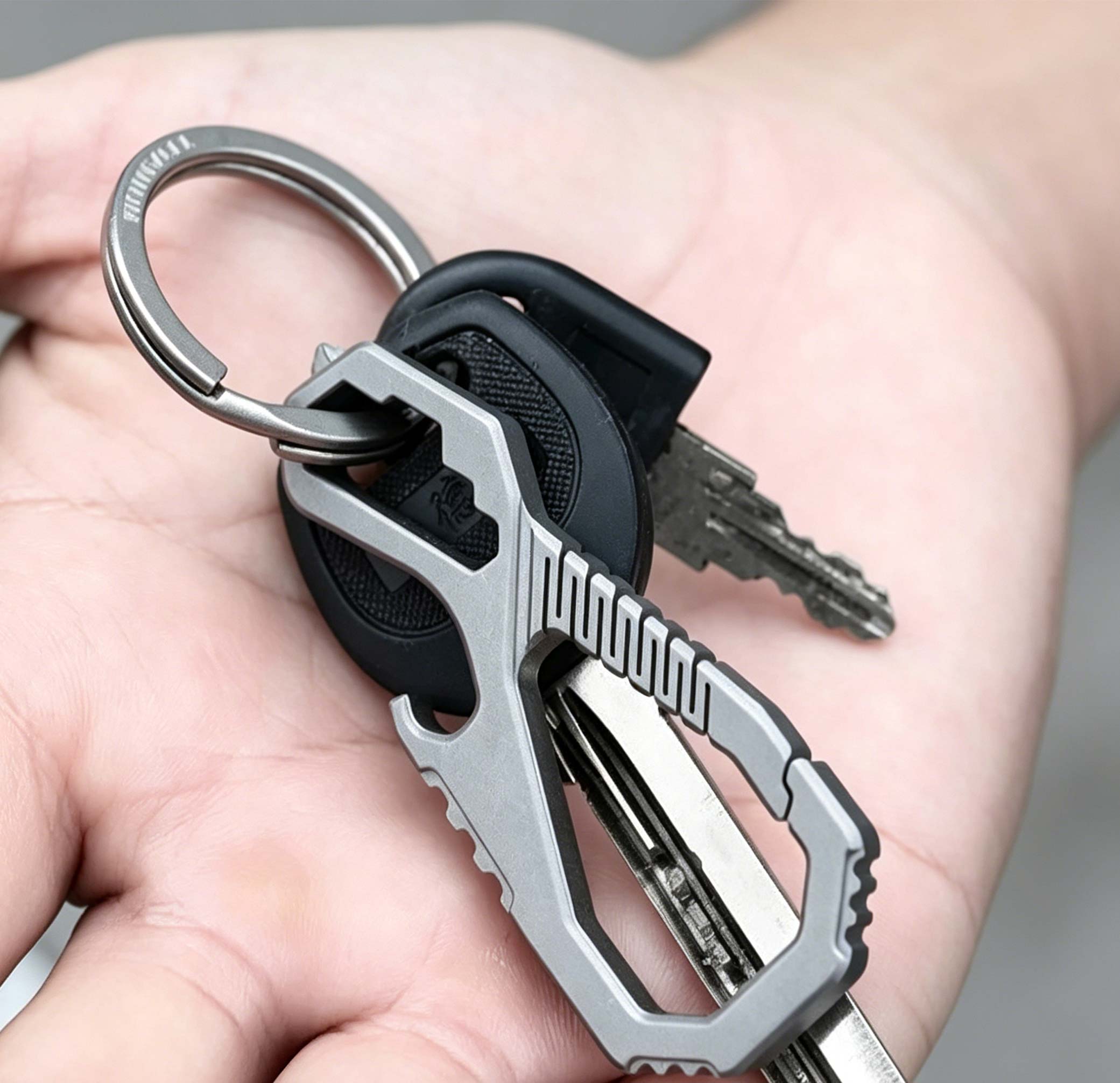 (Default Hong Kong Dollar) Fegve titanium alloy multifunctional keychain - Image 14