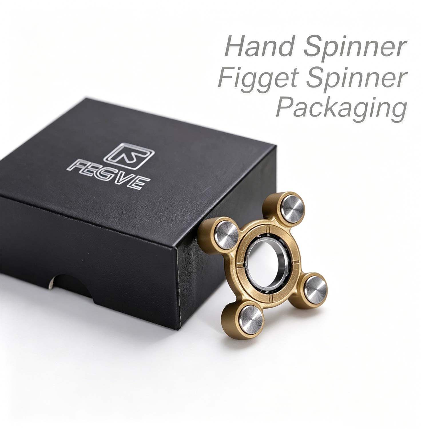 (Default Hong Kong Dollar) Fegve Feitian Air Copper Stainless Steel Combination Fingertip Gyroscope Adult Decompression EDC Toy - Image 10