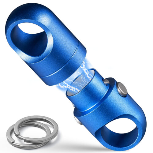 FEGVE new titanium alloy magnetic quick release keychain (blue)