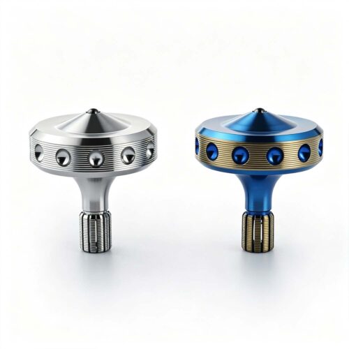 (Default Hong Kong Dollar) FEGVE Centering 2-Hand Twisted Titanium Finger Gyro Alloy Stress Relief Stainless Steel Gyro Adult Toy