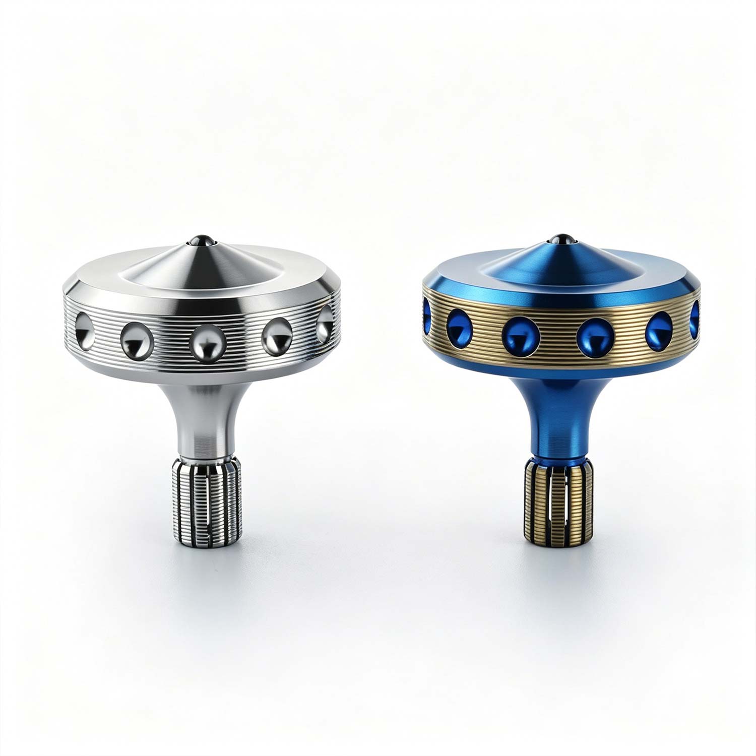 (Default Hong Kong Dollar) FEGVE Centering 2-Hand Twisted Titanium Finger Gyro Alloy Stress Relief Stainless Steel Gyro Adult Toy