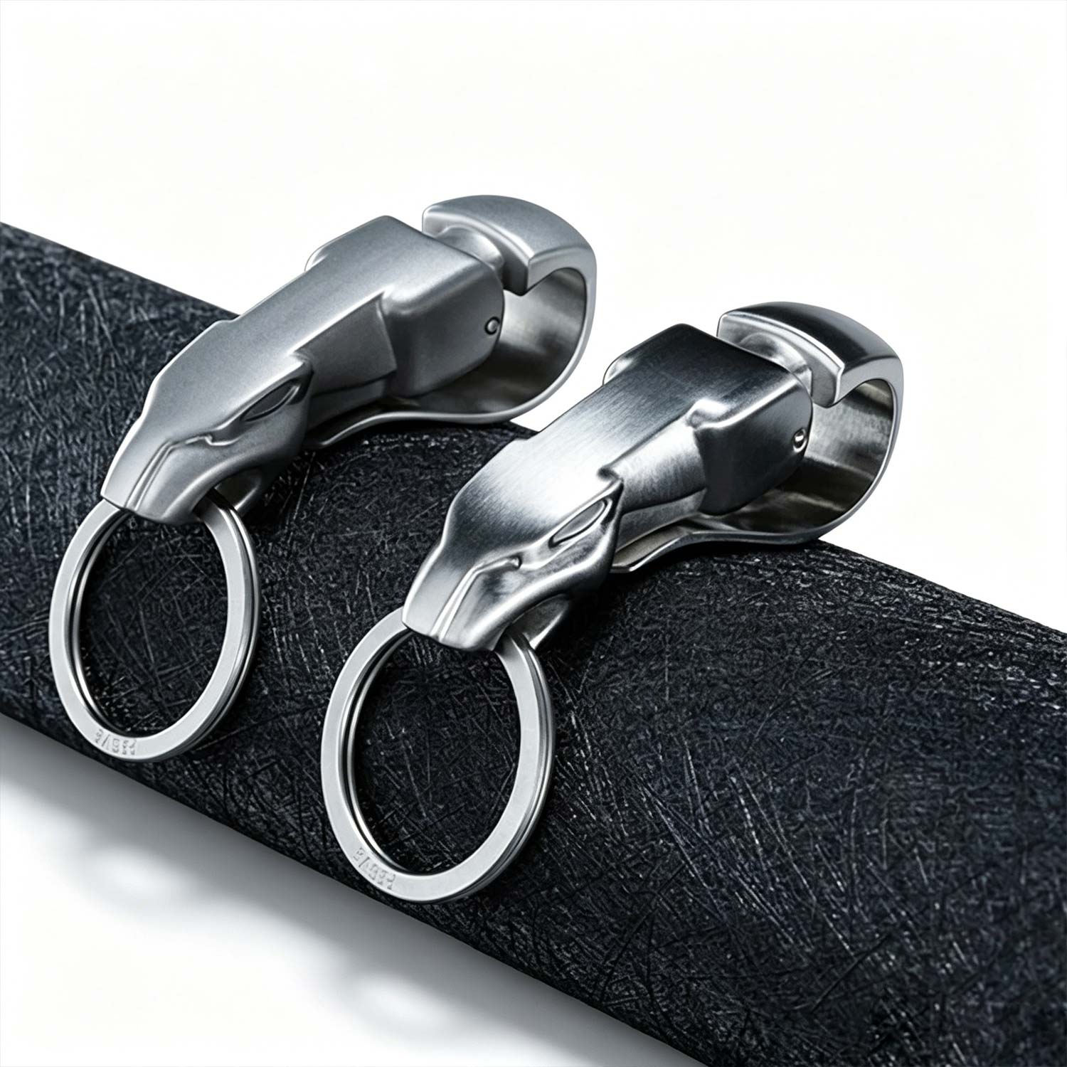 (Default Hong Kong Dollar) FEGVE Automotive Stainless Steel Keychain, Leopard Head Creative Simplicity - Image 6