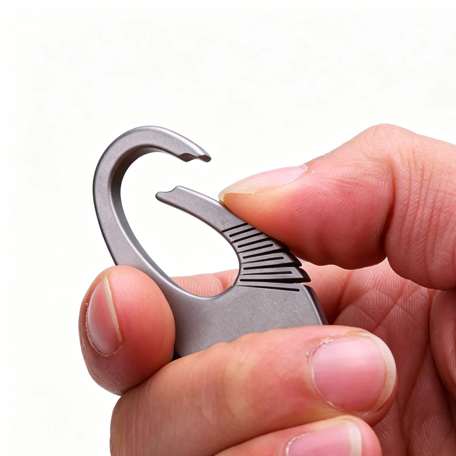 (Default Hong Kong Dollar) Fegve titanium alloy car keychain/titanium pair - circular ring version - Image 8