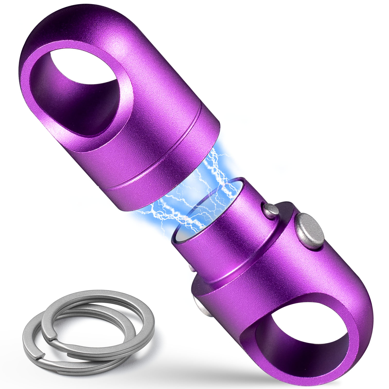FEGVE new titanium alloy magnetic quick release keychain (purple) - Image 2