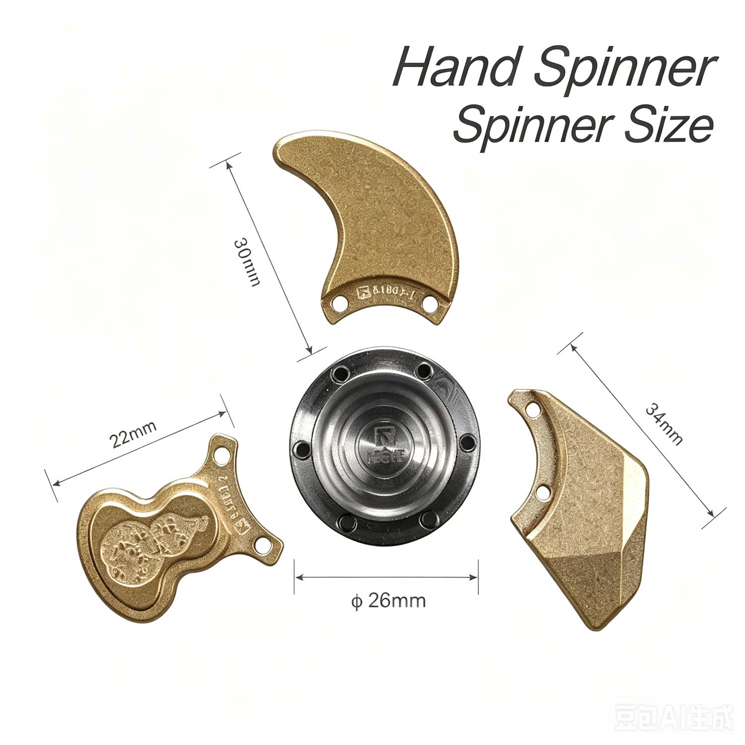 (Default Hong Kong Dollar) FEGVE Flywheel/Ferro/Lancet Copper Fingertip Gyroscope/Decompression EDC Lancet fingertip gyroscope - Image 5